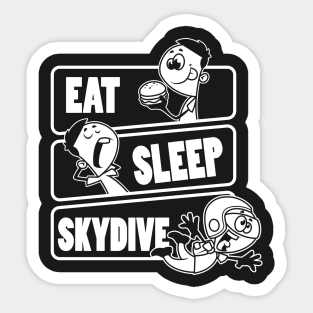 Eat Sleep Skydive - Base Jumping, Skydiving Extreme Sport design Sticker